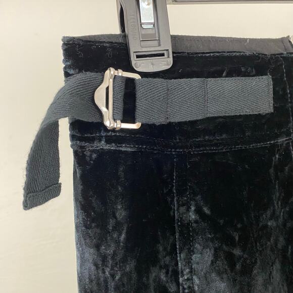 Free People Paxton Parachute Velvet Utility Skirt - Black - Size 6 - Picture 5 of 10